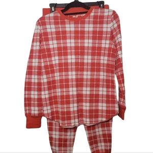 Sleep Chic Red White Check Pajamas